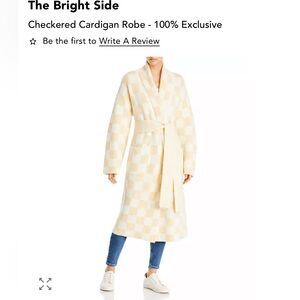 THE BRIGHT SIDE Checkered Cardigan Robe -